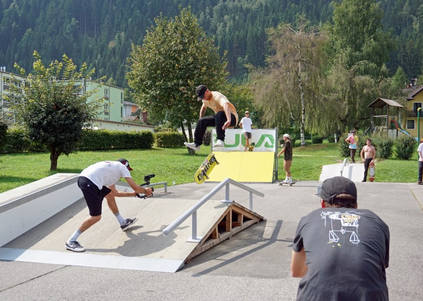 Skater im Skatepark