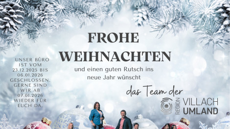 Weihnachtsgrüße und Betriebsurlaub
