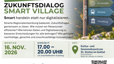 EINLADUNG zum Zukunftsdialog "SMART VILLAGE" am 16.11.2026